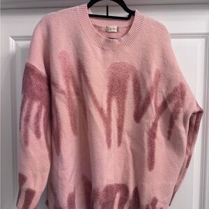 Pink Oversized Sweater